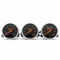 FVT Racing Performance Gauge Set with orange illuminated needles