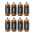 FVT Racing High-Flow Fuel Injectors set with orange branding
