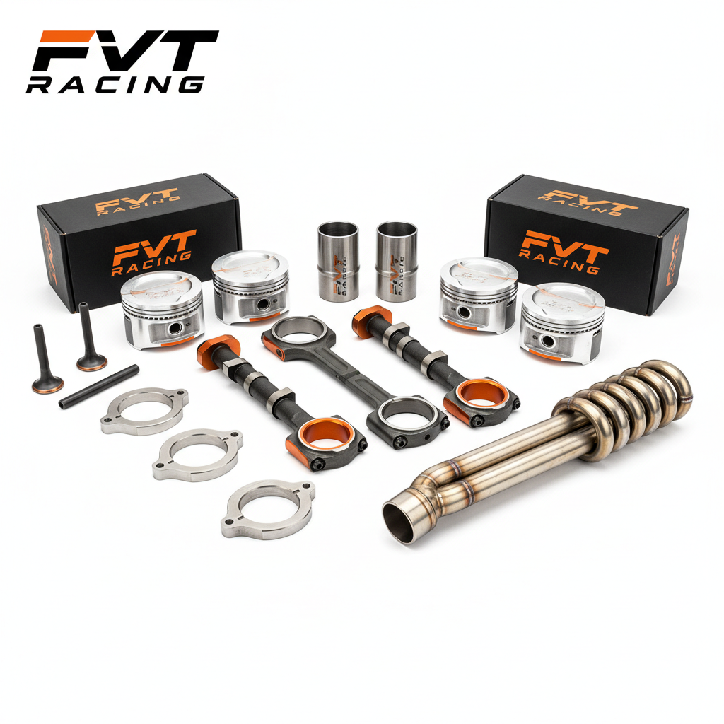 Toyota 2JZ Performance Engine Internals Kit with FVT Racing orange branding