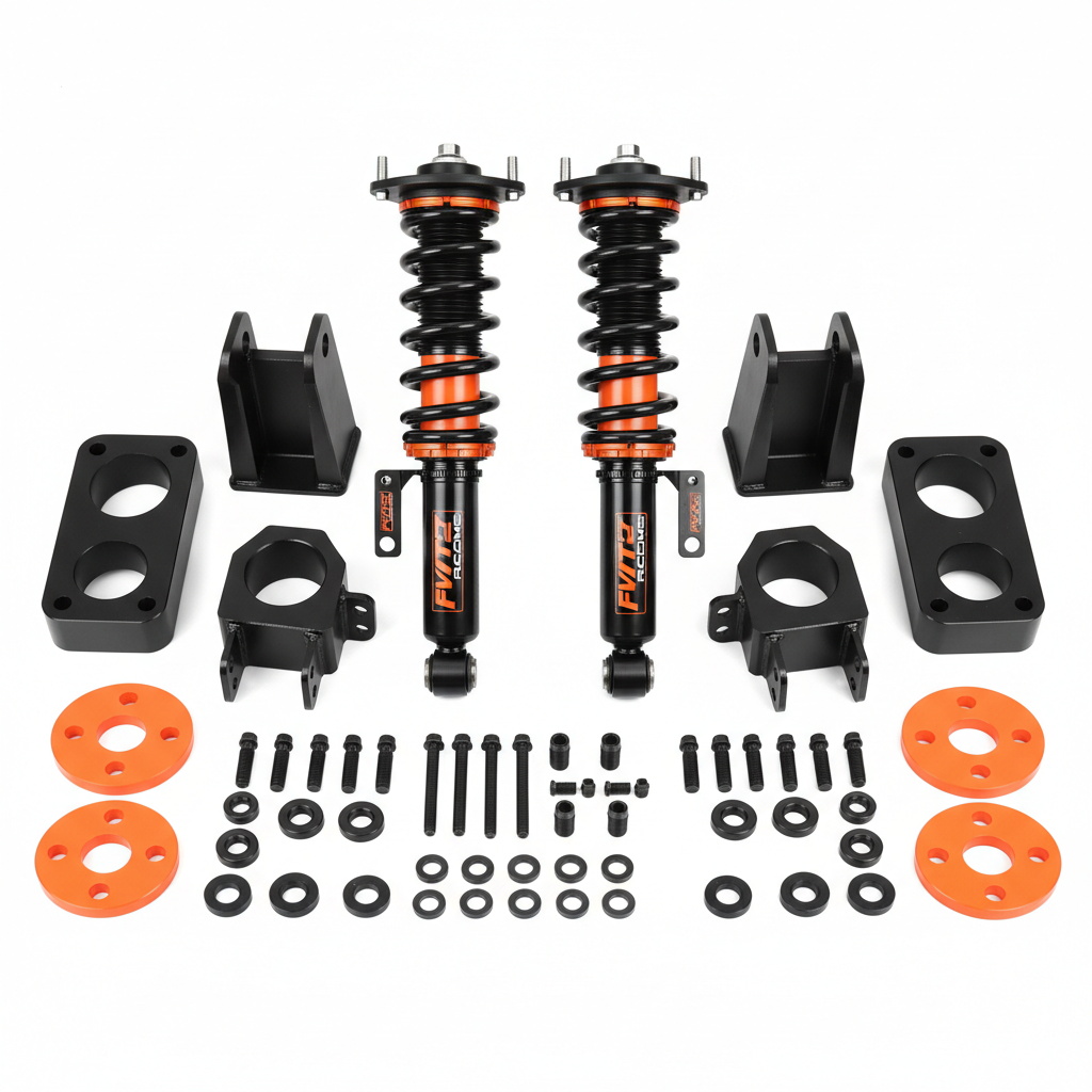 FVT Racing Toyota Tundra Lift Kit with black and orange branding